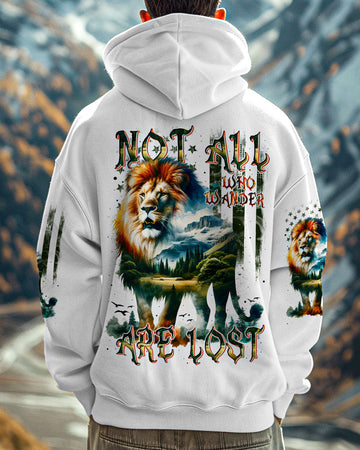 Maxcorners Not All Who Wander Are Lost Lion All Over Print LM2101