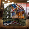 Maxcorners Premium Art Deer Hunting Creepy Camo Pattern 3D Multicolor Personalized Cap