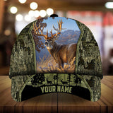 Maxcorners Bleak Poplar Deer Hunting Personalized Hats 3D Multicolored