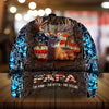 Maxcorners Papa Premium Hunter Camouflage 3D Multicolor Personalized Cap