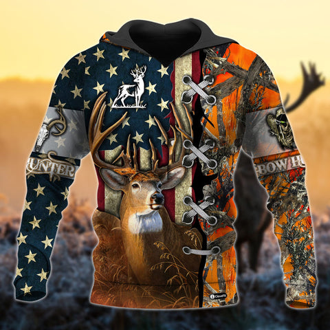 Maxcorners Custom Name Premium Season Deer Hunting 3D All Over Printed Clothes