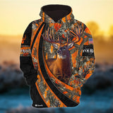 Maxcorners Premium Unique New Concept Deer Hunting Personalized Name 3D Shirt