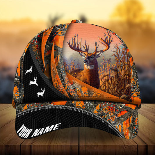 Maxcorners Premium Concept Sport Deer Hunting Personalized Hats 3D Multicolored