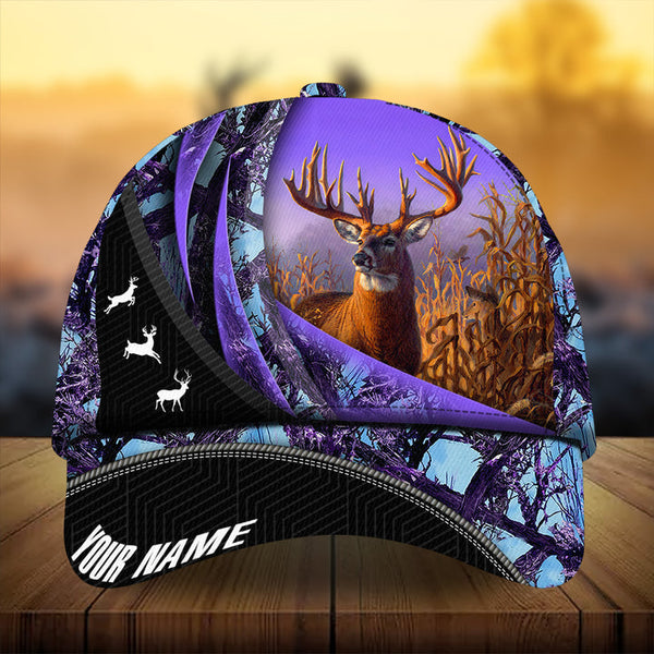 Maxcorners Premium Concept Sport Hunting Deer Personalized Hats 3D Multicolored