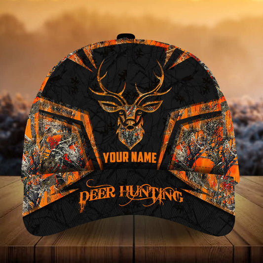 Maxcorners Epic Deer Hunting Art Camo Pattern 3D Multicolor Personalized Cap