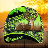 Maxcorners Premium Florapunk Deer Hunting Multicolored Pattern Personalized Cap