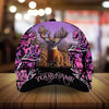 Maxcorners Unique Deer hunting Art Font Camo Pattern 3D Multicolor Personalized Cap