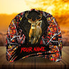 Maxcorners Eternity Cracked Deer Running Deer Hunting Camo Pattern 3D Multicolor Personalized Cap