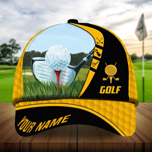 Maxcorners Golf Premium Boomerang Cool Personalized Name All Over Printed Cap