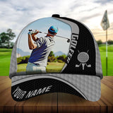 Maxcorners Golf Premium Art Boomerang Personalized Name All Over Printed Cap