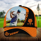 Maxcorners Golf Premium Art Boomerang Personalized Name All Over Printed Cap