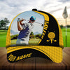 Maxcorners Golf Premium Art Boomerang Personalized Name All Over Printed Cap