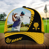 Maxcorners Golf Premium Art Boomerang Personalized Name All Over Printed Cap