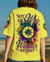 Maxcorners Not All Who Wander Are Lost Compass All Over Print LM1501