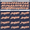 Maxcorners Custom Navy White-Orange Authentic Sleeveless Baseball Jersey LM2605