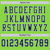 Maxcorners Custom Neon Green Navy-White Mesh Authentic Football Jersey LM2605