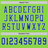 Maxcorners Custom Neon Green Royal-White Mesh Authentic Football Jersey LM2605