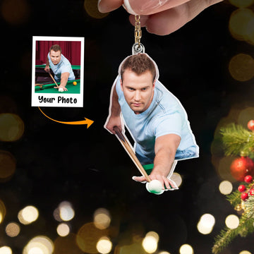 Maxcorners Personalized Billiards Halloween Woodland Magic Ornament