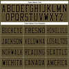 Maxcorners Custom Olive Old Gold-Black Mesh Authentic Salute To Service Football Jersey LM2605