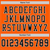 Maxcorners Custom Orange Black-White Mesh Authentic Classic Football Jersey LM2605