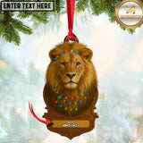 Maxcorners Personalized Trophy Big Game Hunting Christmas 3D Ornament, Custom Holiday Tree Decor, Perfect Gift for Hunter
