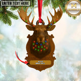 Maxcorners Personalized Trophy Big Game Hunting Christmas 3D Ornament, Custom Holiday Tree Decor, Perfect Gift for Hunter