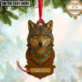 Maxcorners Personalized Trophy Big Game Hunting Christmas 3D Ornament, Custom Holiday Tree Decor, Perfect Gift for Hunter