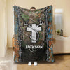 Maxcorners Personalized Fishing Blanket, Hunting Blanket, Custom Name Soft Cozy Sherpa Fleece Throw Blankets, Gift For Grandpa, Dad, Husband, Fisherman
 LM1711