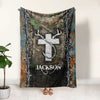 Maxcorners Personalized Fishing Blanket, Hunting Blanket, Custom Name Soft Cozy Sherpa Fleece Throw Blankets, Gift For Grandpa, Dad, Husband, Fisherman
 LM1711