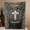 Maxcorners Personalized Fishing Blanket, Hunting Blanket, Custom Name Soft Cozy Sherpa Fleece Throw Blankets, Gift For Grandpa, Dad, Husband, Fisherman
 LM1711
