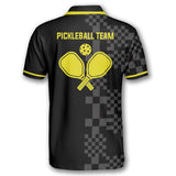 Max Corner Personalized Name and Team name Abstract Square Pickleball Shirts For Men 3D Polo Shirt