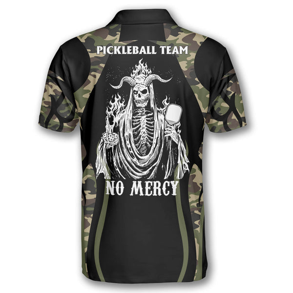 Max Corner Personalized Name and Team name Camo Skull Pickleball 3D Polo Shirt