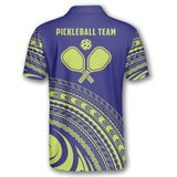 Max Corner Personalized Name and Team name Chartreuse Green Sporty Pickleball 3D Polo Shirt