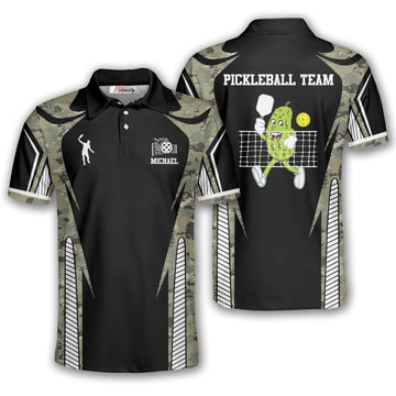 Max Corner Personalized Name and Team name Day Dinker Camo Pickleball 3D Polo Shirt