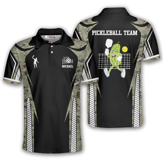 Max Corner Personalized Name and Team name Day Dinker Camo Pickleball 3D Polo Shirt