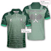 Max Corner Personalized Name and Team name Mint Green Tribal Pickleball 3D Polo Shirt