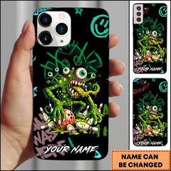 Maxcorners Bowling Phonecase Toxic Mutant Monster Graffiti Art Personalized Name 3D Phone Case