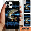 Maxcorners Fishing Phone Case Sound Wave Pattern Custom Name Phone Case