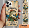 Maxcorners Fishing Phone Case Beer And Fishing Theme Custom Name Phone Case