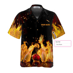 Maxcorners Pin Punisher Bowling Hawaiian Shirt