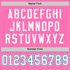 Maxcorners Custom Pink White-Royal Mesh Authentic Football Jersey LM2605