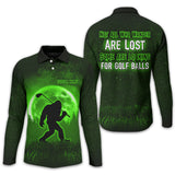 Maxcorners Not All Who Wander Are Lost Bigfoot Custom Golf Shirt, Personalized Golf Shirt, Funny Golf Polo Shirt