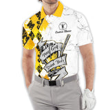 Maxcorners Play Golf Drink Beer Custom Golf Polo Shirt, Funny Golf Shirt, Golf & Beer Gift For Men