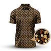 Maxcorners  Sasquatch Pattern Golf Shirt, Bigfoot Golf Shirt For Golfer, Crazy Golf Shirt For Men