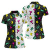 Maxcorners Retro Cassette Sunglasses Cocktail Banana Split Golf Shirt, Golf Tops For Women, Women’s Golf Apparel, Printed Golf Shirt LM1507