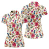 Maxcorners Marine Life Coral Reef Pattern Golf Shirt, Women's Golf Shirt, Hawaiian Golf Shirt, Golf Polo For Women LM1507
