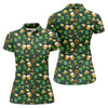 Maxcorners Everyone Is Irish Today Shamrock St Patrick's Day Dark Green Golf Shirt, Women's Golf Tops, Ladies Golf Polos