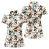 Maxcorners Funny Bigfoot Carrying Hot Dog Float Beach Golf Polo Shirt, Hawaiian Golf Shirt, Golf Apparel For Women LM1507