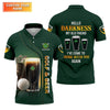 Maxcorners Hello Darkness My Old Friend Golf And Beer St Patrick's Day Green Golf Tops For Men, Golf Shirts For Men
