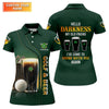 Maxcorners Hello Darkness My Old Friend Golf And Beer St Patrick's Day Green Women's Golf Tops, Ladies Golf Polos